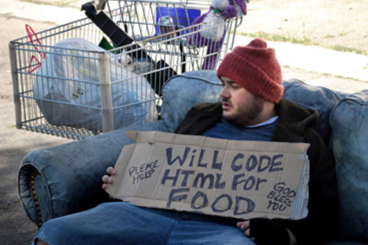 homeless programmer