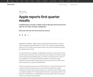 苹果发布2023年Q1财报：营收、利润不及预期